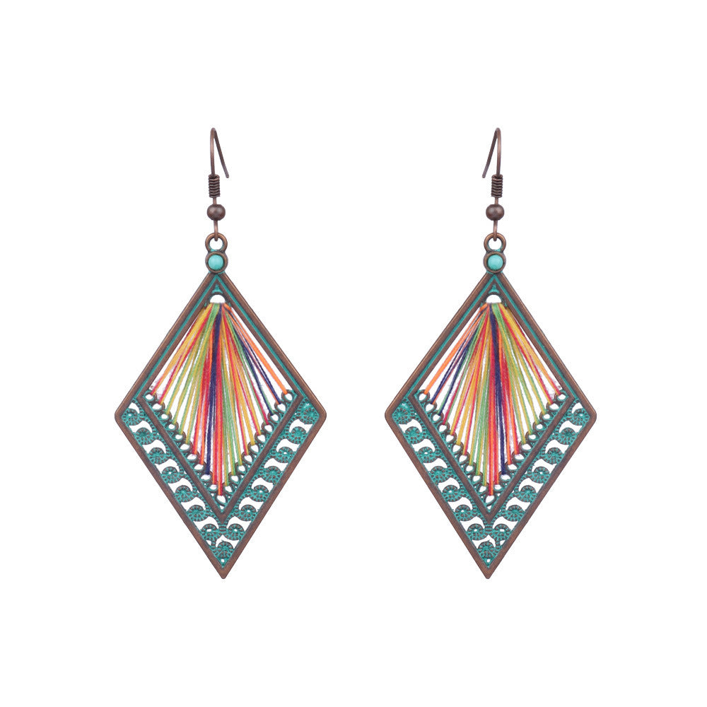 Bohemian Hollow Stud Earrings Women