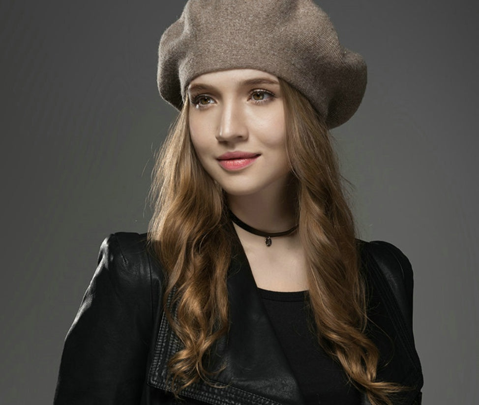 Wool warm beret