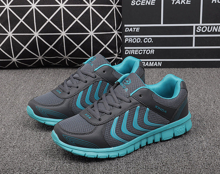 Mesh sports breathable couple casual shoes