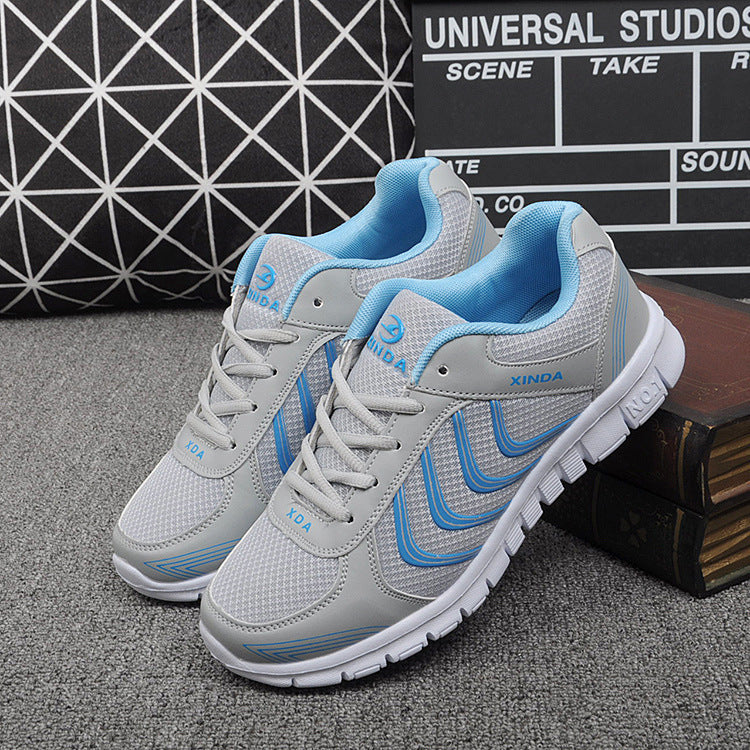 Mesh sports breathable couple casual shoes