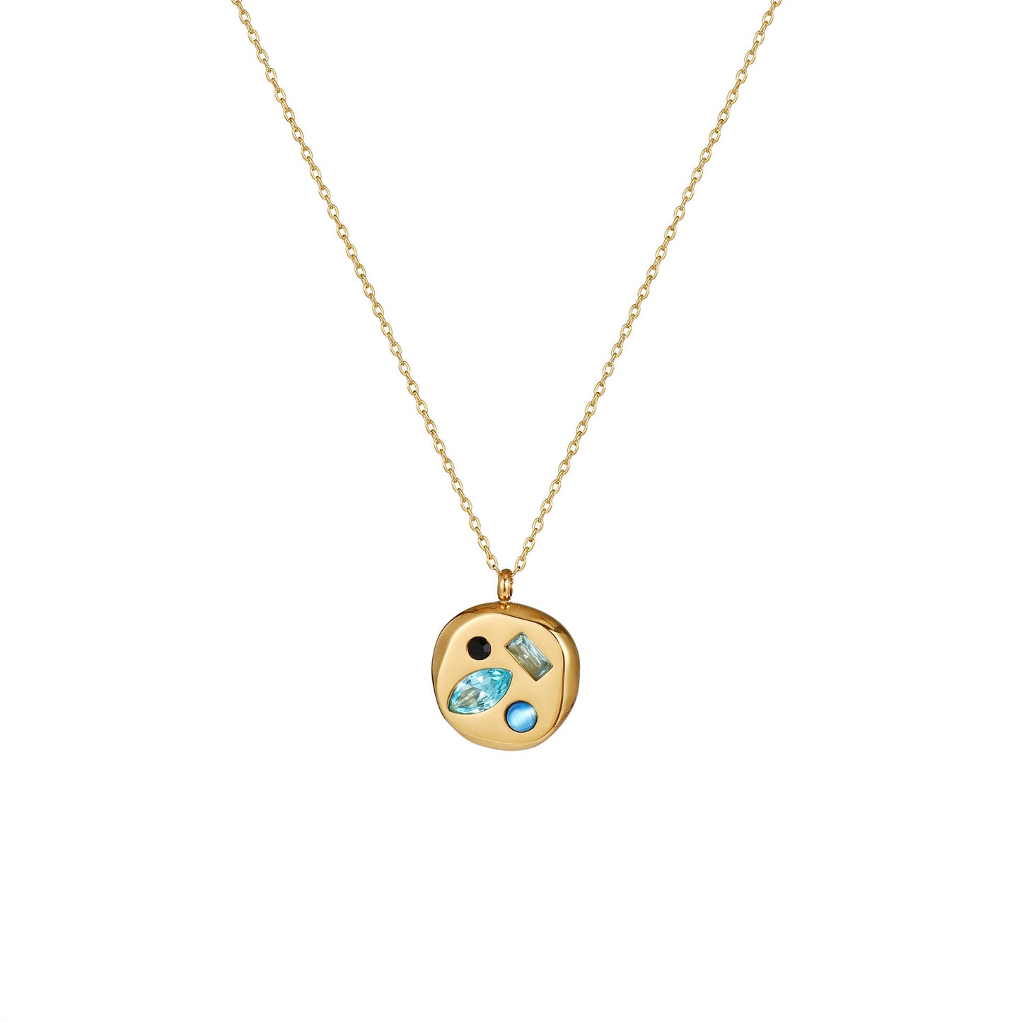 Colorful Zircon Mom Necklace December Birthday Stone Valentine's Day Gift Gifts For Moms Necklace