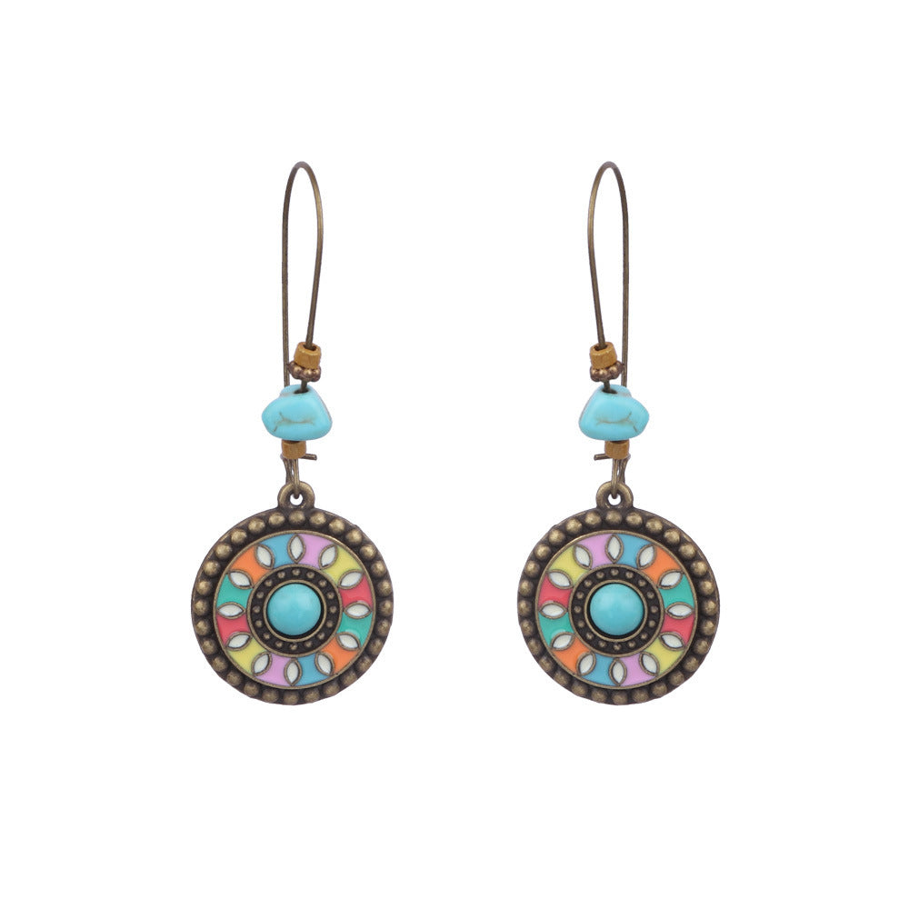 Bohemian Hollow Stud Earrings Women