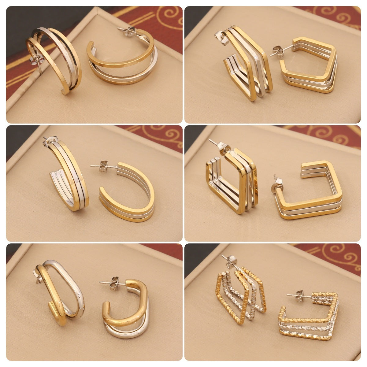 Personalized Linear Stainless Steel Earrings