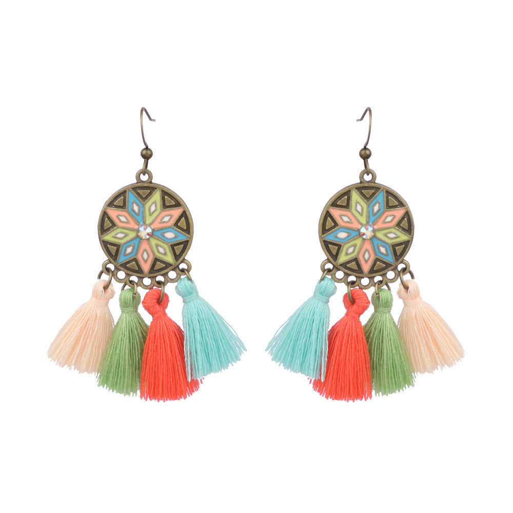 Bohemian Hollow Stud Earrings Women