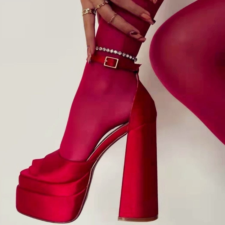 Platform Super High Heel Fish Mouth Sandals
