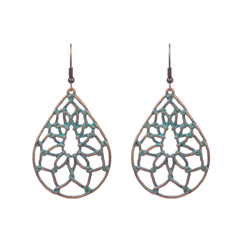Bohemian Hollow Stud Earrings Women