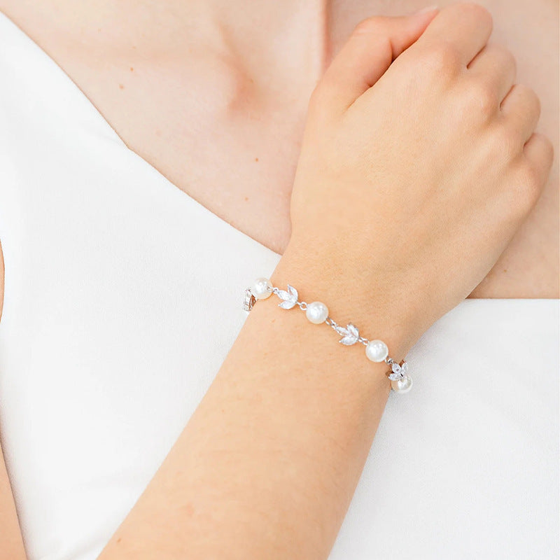 Tequ Design Personalized Simple Micro Inlaid Zircon Bracelet