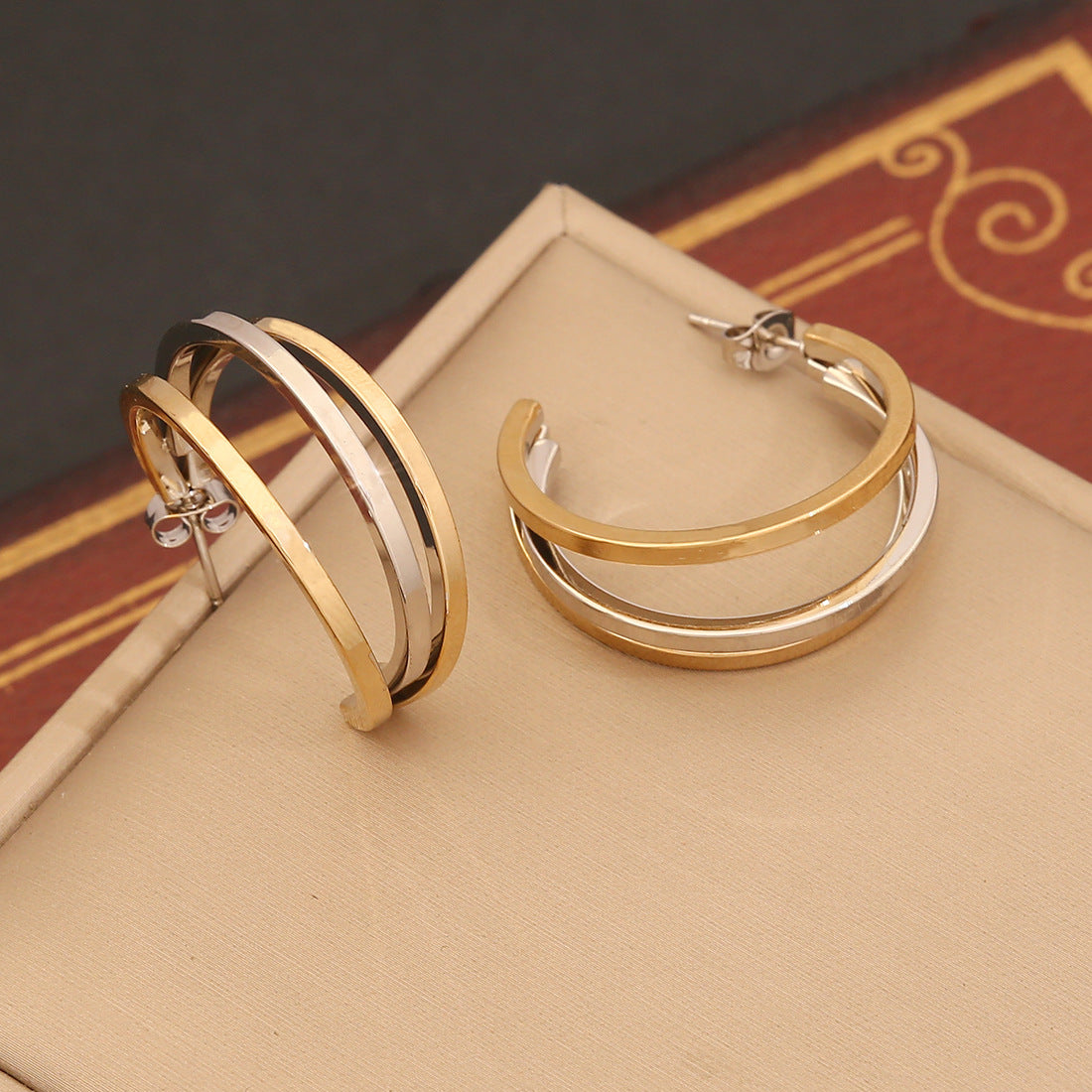 Personalized Linear Stainless Steel Earrings