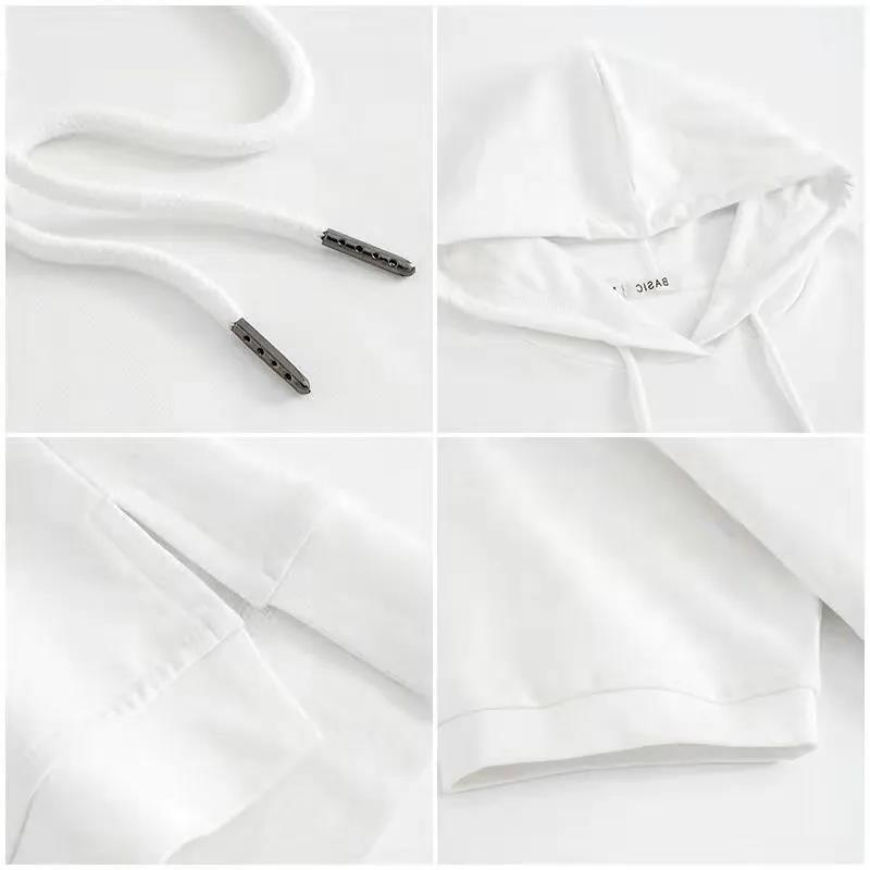 Spring And Summer Women's Clothing New Half Sleeve Split Half Sleeve Hooded T-shirt