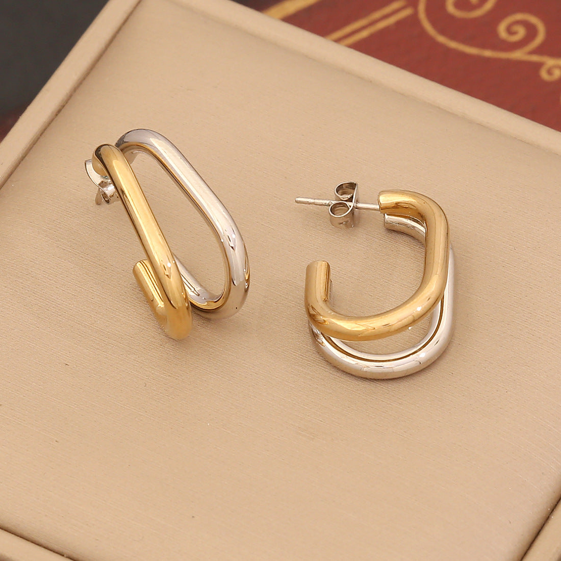Personalized Linear Stainless Steel Earrings