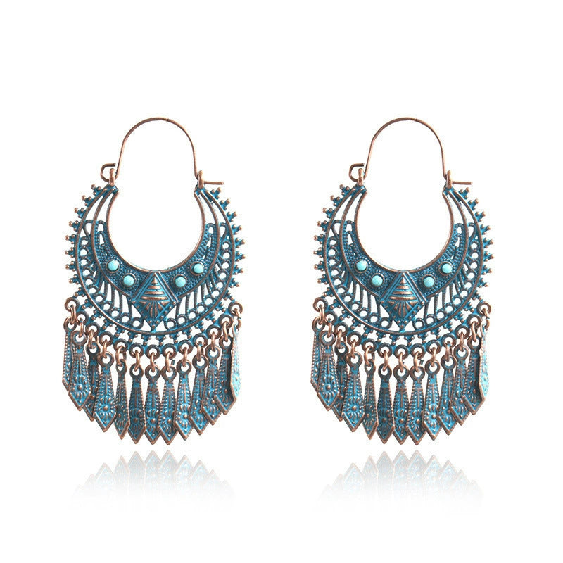 Bohemian Hollow Stud Earrings Women