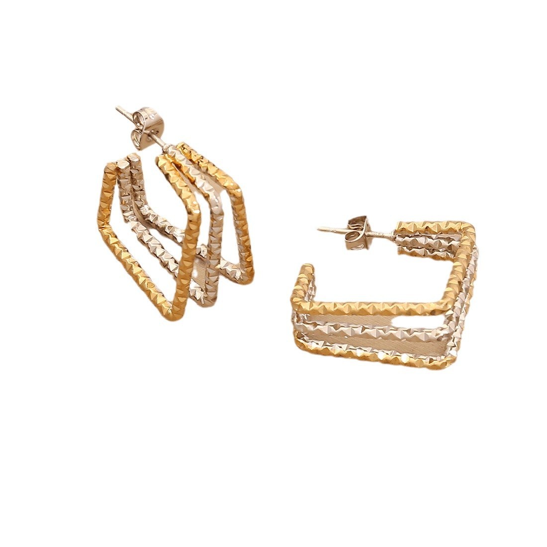 Personalized Linear Stainless Steel Earrings