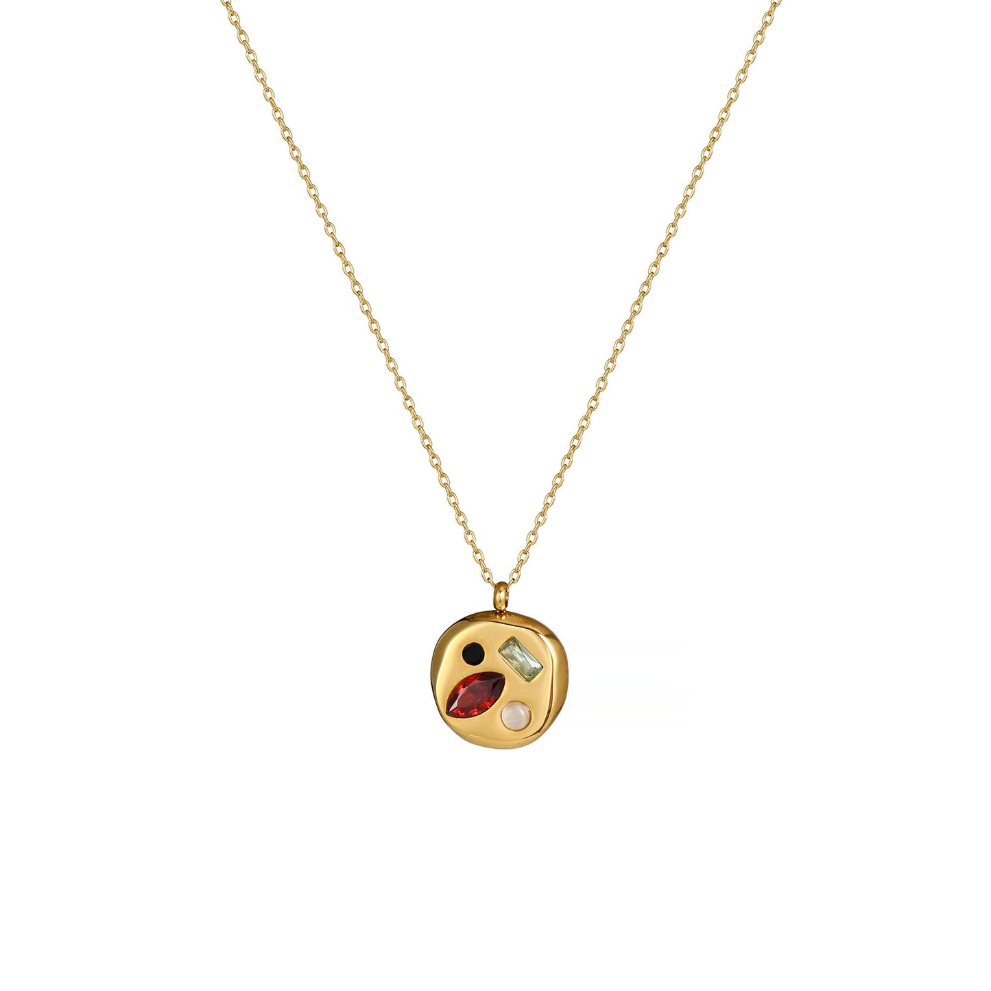 Colorful Zircon Mom Necklace December Birthday Stone Valentine's Day Gift Gifts For Moms Necklace