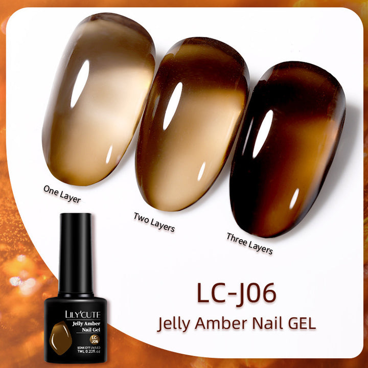 New Caramel Amber UV Polish Ice Gel