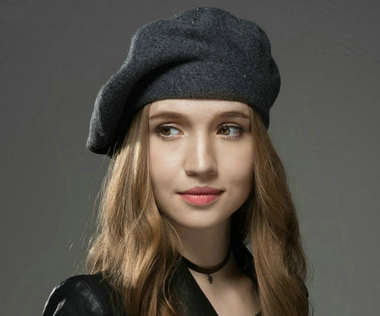 Wool warm beret