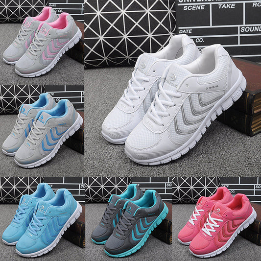 Mesh sports breathable couple casual shoes