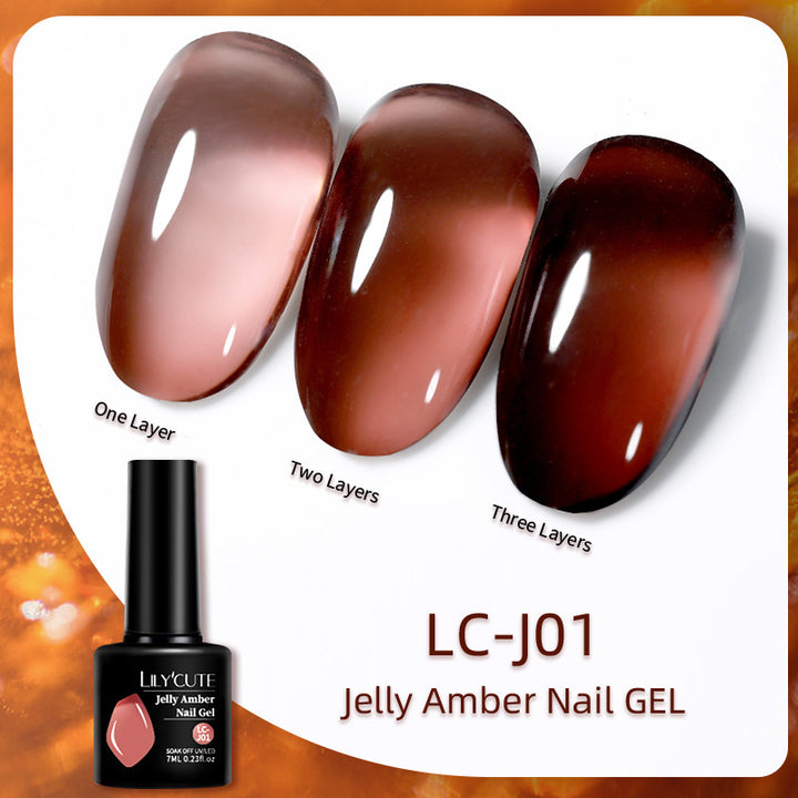 New Caramel Amber UV Polish Ice Gel