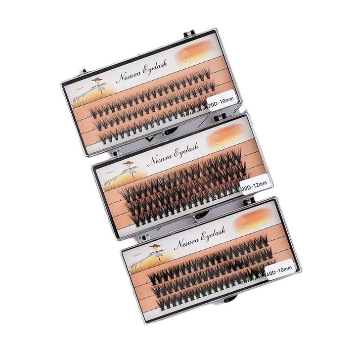 False Eyelashes Natural Thick Curling Single Cluster