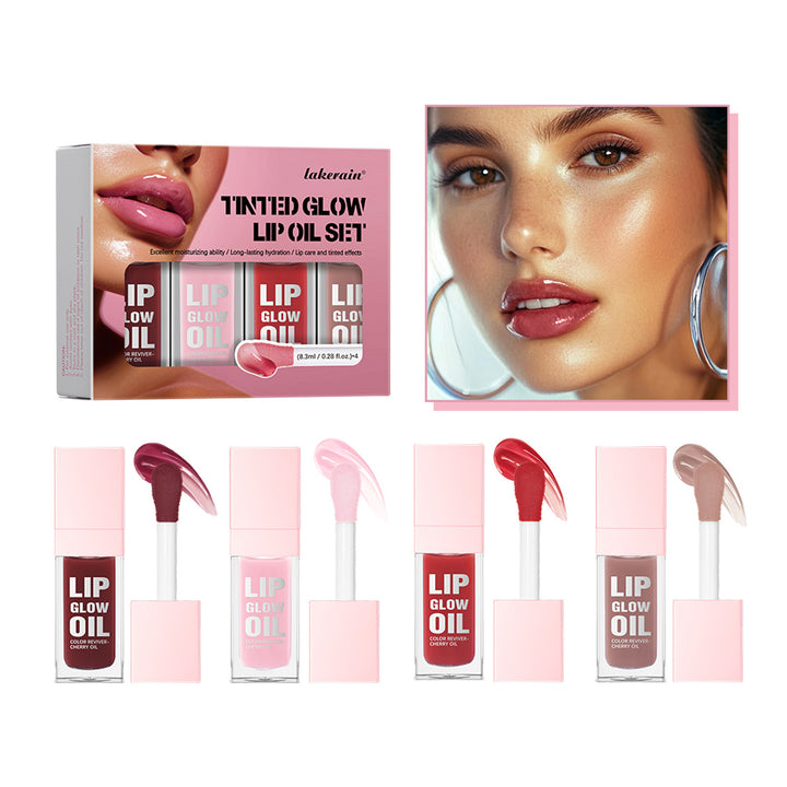 Lip Oil Suit Nourishing Moisturizing Full Lips Mirror Water Light