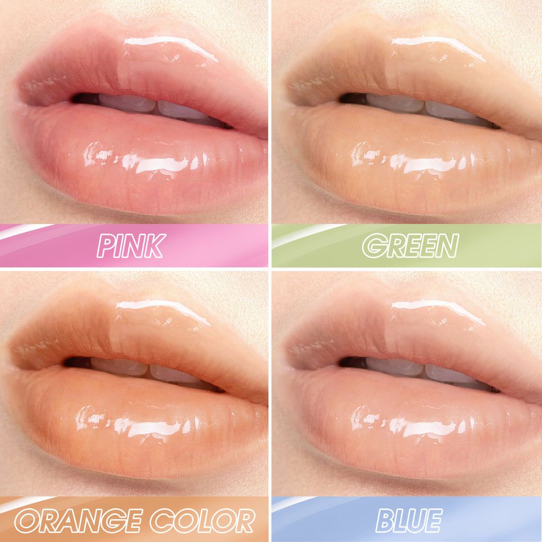 Layered Lip Gloss Rainbow Colors