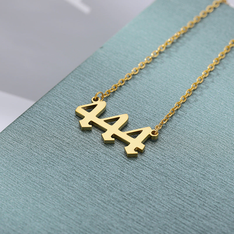 Ancient English Number Necklace Angel 111to999