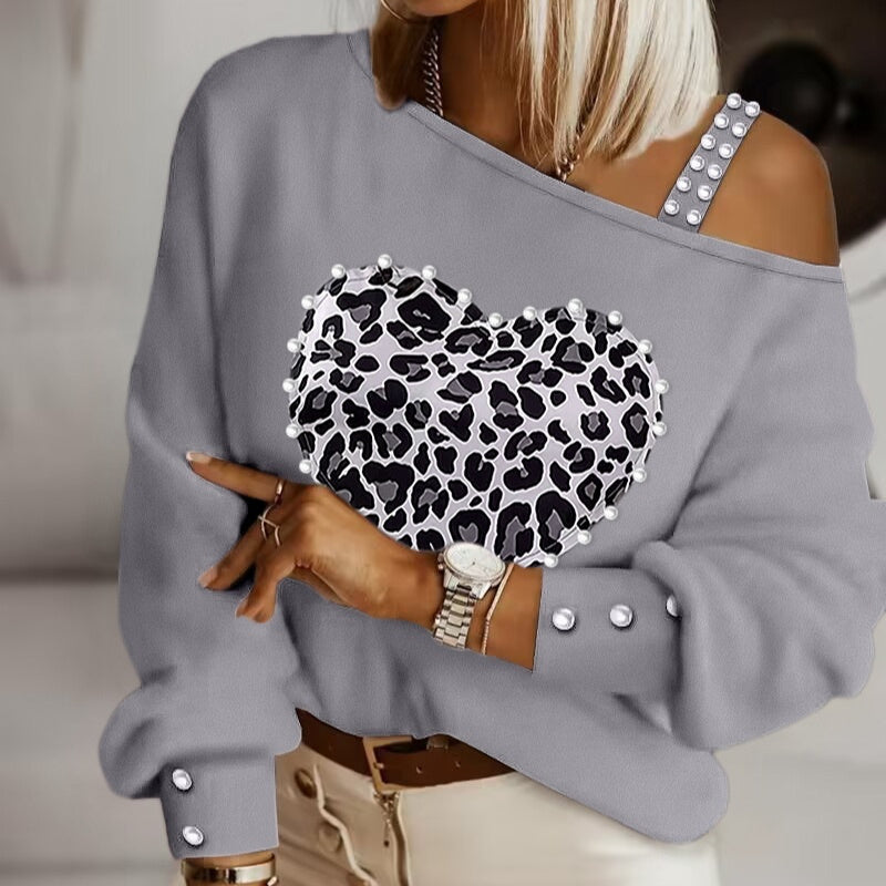 Fashion White V-neck Plush Top